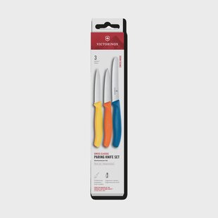 Victorinox Victorinox Swiss Classic schilmesjes set 3-delig Geel-oranje-blauw