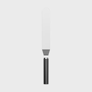 Rosti Emma paletmes smal staal 33 cm Zwart