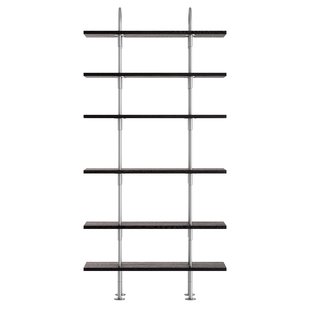 Gubi Keen Stellingkast Satijnroestvrij Staal 96cm 6 Planken Brown/Black Ash Veneer