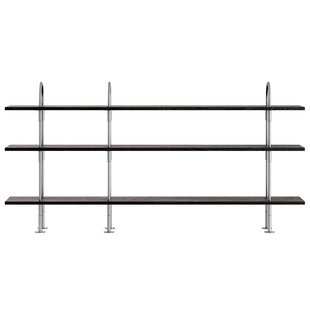 Gubi Keen Stellingkast Satijnroestvrij Staal 208cm 3 Planken Brown/Black Ash Veneer