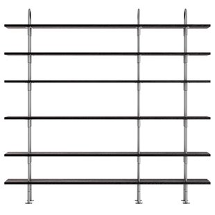 Gubi Keen Stellingkast Satijnroestvrij Staal 208cm 6 Planken Brown/Black Ash Veneer