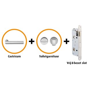 Cando Hardwarepakket 304 - Met Smal Toiletslot