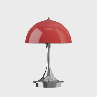 Panthella 160 Portable Original, opaalrood Louis Poulsen - Terras - Designer - Kunststof - Rond