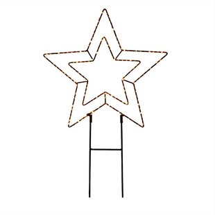 Central Park Verlichte Kerstster - 180 Led's - Warm Wit - 38cm - Buiten