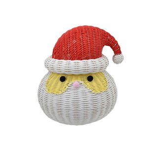 Central Park Pe Wicker Kerstman - Multi - 50cm