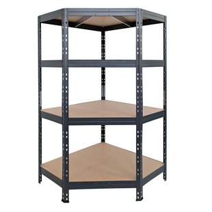 Ar Shelving Stellingkast Garage - Rivet Corner - 180x90x45cm - Draagkracht 250kg - Antraciet