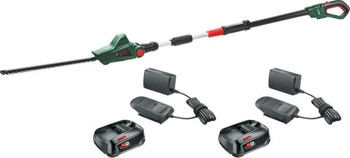 Bosch UniversalHedgePole 18 2,5 Ah Accu (2x) Starterspakket