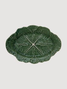 Ovale serveerplateaus Cabbage, set van 2