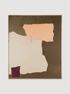 Ingelijste handbeschilderde canvas Abstract