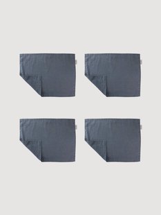 Linnen placemats Wild Clematis, 4-delig