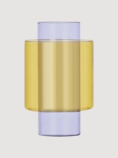 Handgemaakte glazen vaas Boreale, H 21 cm