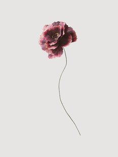 Handgemaakte kunstbloem Pioenroos