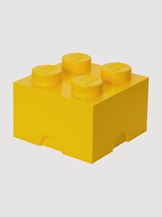 Kinderen LEGO opbergdoos Brick met 4 noppen