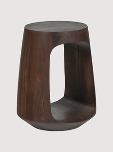 Ronde bijzettafel Bayo van mangohout