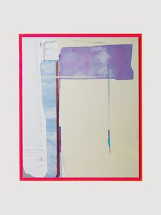 Ingelijste handbeschilderde canvasdoek Days In The City