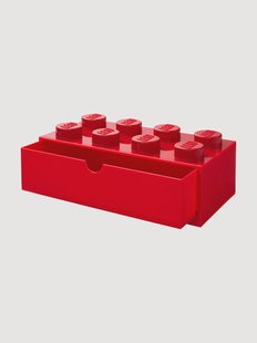Kinderen LEGO opberglaadje Brick met 8 knoppen