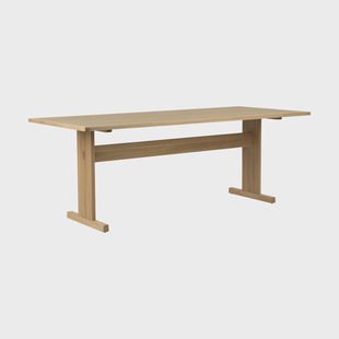 Mavis Arv eettafel 200x85 cm Witgepigmenteerde matte gelakte eik