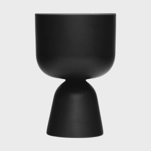Iittala Nappula bloempot Mat zwart, 19x12,5 cm