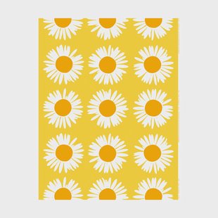 Marimekko Auringonkukka stof Geel, linnen