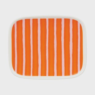 Marimekko Oiva Piccolo bord 12x15 cm Oranje-roze