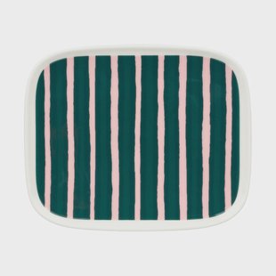 Marimekko Oiva Piccolo bord 12x15 cm Groen-roze