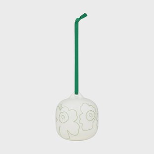 Marimekko Piirto Unikko decoratiehanger Groen, 7x7 cm