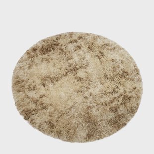 Rivièra Maison Rond Vloerkleed 'Mesa Vita' Ø320cm, kleur Bruin