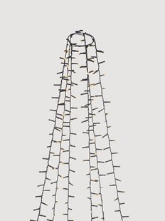 Indoor &amp; outdoor LED-boom coat Compact met timerfunctie, warmwit