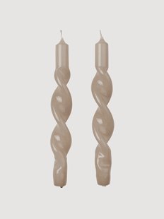 Handgemaakte steekkaarsen Twist, 2-delig