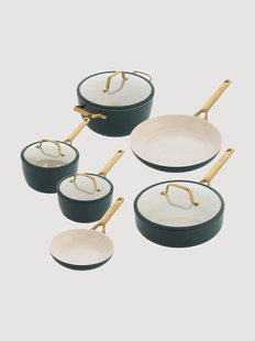 Kookset Padova met antiaanbaklaag, 10-delig