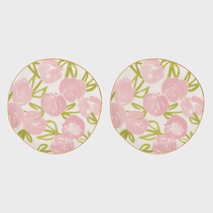 Urban Nature Culture -  Good Morning - Palesa Flamingo Pink - set van 2 - Bord Ø12