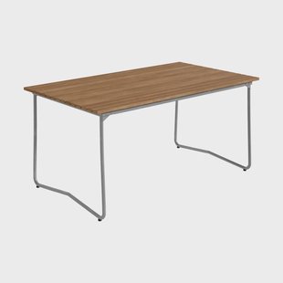 Grythyttan Stålmöbler Bovik tafel Teak-warm verzinkt onderstel, 150x92 cm