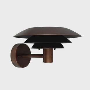 Dyberg Larsen buitenwandlamp DL25, koperkleurig