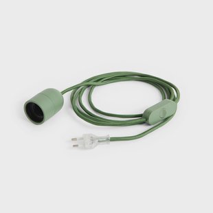COMMON E27-fitting, groen, stekker, 2,4 m HAY - Woonkamer - Kunststof - 1 lamp