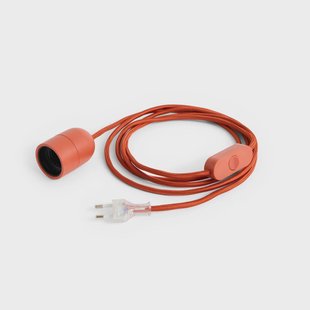 STANDAARD E27-fitting, roestrood, stekker, 2,4 m COMMON HAY - Woonkamer - Kunststof - 1 lamp