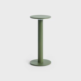 HOST PORTABLE LED-batterij-tafellamp, olijfgroen 22 cm IP44 HAY - Woonkamer - Modern - Aluminium - Met lampenkap