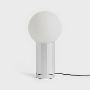 TURN ON LED tafellamp, aluminium, hoogte 20 cm, dimbaar HAY - Woonkamer - Modern - Glas - Met lampenkap