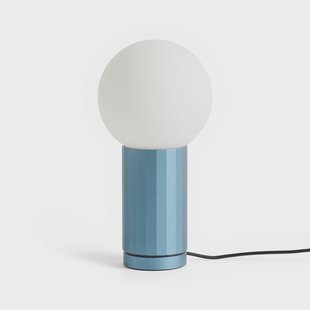 TURN ON LED tafellamp, blauw, hoogte 20 cm, dimbaar HAY - Woonkamer - Modern - Glas - Met lampenkap