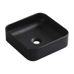 Sensea Waskom Studio - Keramiek - Vierkant - Mat Zwart - 36x36x12cm