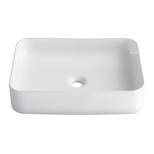 Sensea Wasbak Studio - Keramiek - Rechthoekig - Wit - 50x36x12cm