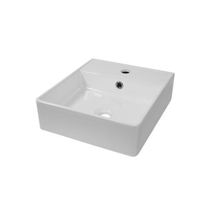 Sensea Waskom Square - Keramiek - Vierkant - Wit - 37x42x12cm