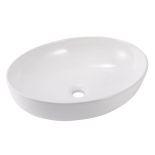 Aquavive Waskom Ganna - Keramiek - Ovaal - Wit - 43,5x55,5x17,5cm