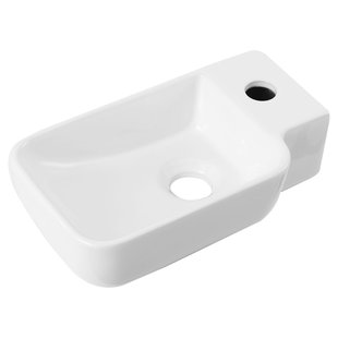 Aquavive Wasbak Ceno - Keramiek - Wit - 19x38,5x14cm