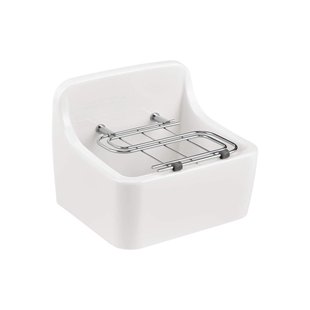 Aquavive Wasbak Spoelbak - Keramiek - Rechthoekig - Wit - 44x38x36cm