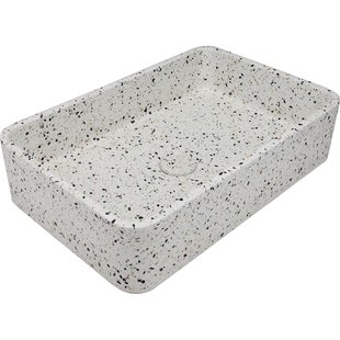 Aquavive Waskom Ghirla - Beton - Vierkant - Cyan Terrazzo - 40x58,5x21,5cm