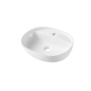 Aquavive Waskom Varna - Keramiek - Ovaal - Zwart - 38,5x50,5x13,5cm