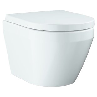 Grohe Hangtoilet Euro Ceramic Randloos - Keramiek - D-vorm - Wit - 49cm