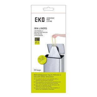 Eko Afvalzak Met Trekband 18–28 L – Type F1 – 20 Stuks