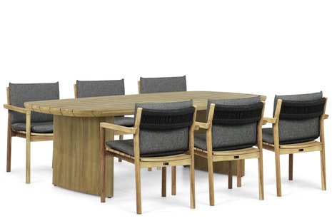 Santika Suka/Falcon 240 cm dining tuinset 7-delig