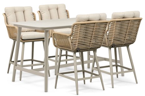 Coco Alto/Sienta 180x90 cm dining tuinset 5-delig